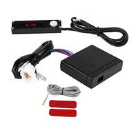 Temporizador turbo con pantalla digital LED universal para automóvil de 12 V Dispositivo de protección de turbina Retardador de tiempo Temporizador turbo de alta utilidad para (Luz roja)