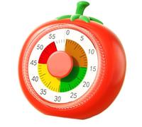 Temporizador Visual De 60 Minutos Para Niños - Reloj De Cocina Mecánico Con Diseño De Frutas | Herramienta De Gestión Del Tiempo Con Alarma Pa