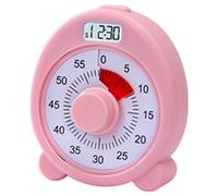 Temporizador Visual de 60 Minutos para NiñOs y Adultos, Temporizador de Cuenta Regresiva para Oficina, Cocina, Escuela, Aula, NiñOs, Temporizador MultifuncióN de Doble Pantalla con Respaldo MagnéTico