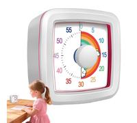 Temporizador Visual De 60 Minutos,Reloj De Cuenta Atrás Infantil | Reloj Educativo Silencioso para Gestión del Tiempo en Cocina, Estudio, Reuniones y Trabajo