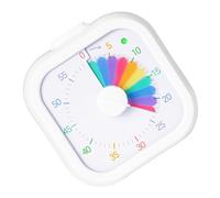 Temporizador visual de 60 minutos, visualización de cocina, temporizador de cocina, disciplina de cocina, cuenta regresiva, reloj cuadrado silencioso para niños