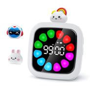 Temporizador Visual de 99 Minutos para niños, Herramienta de gestión del de Aprendizaje con Pantalla Clara y Operaciones Sencillas, Temporizador de Cuenta atrás para niños