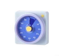 Temporizador visual de cuenta regresiva de 60 minutos, recordatorio de aprendizaje analógico con parte trasera magnética para cocina, estudio de horneado, para sesiones, autismo, TDAH, ayuda de