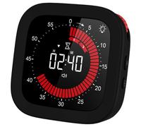 Temporizador visual digital, recargable, con volumen y brillo ajustables y parte trasera magnética para cocina.