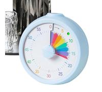 Temporizador visual, herramienta de programación arcoíris, temporizador de cuenta regresiva de gestión del tiempo con ajustes ajustables, rastreador de tiempo silencioso portátil multifuncional
