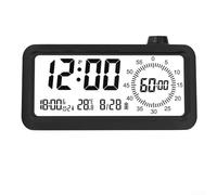 Temporizador visual inteligente y reloj despertador para estudiantes que buscan mejorar las habilidades de gestión del tiempo silenciosamente (negro)