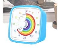 Temporizador Visual para Aula,Reloj de Cuenta atrás de 60 Minutos con Disco arcoíris y Estuche Protector | Temporizador de productividad para Estudio,Docentes, Alumnos, Escuela, Hogar