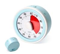 Temporizador Visual para Niños,Cuenta Atrás 60 Minutos,Reloj Pedagógico | Imán Incorporado,Sin Tic Tac,Herramienta Gestión Tiempo para Deberes,Rutinas,Aula,Cocina,Apoyo TDAH & Autismo