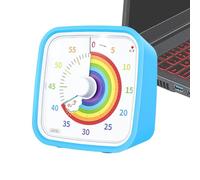 Temporizador Visual para Niños | Reloj de cuenta atrás de 60 minutos con disco arcoíris y estuche protector | Temporizador Silencioso para Hogar | Para profesores estudiantes aula escuela oficina hoga
