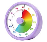 Temporizador Visual para niños Temporizador silencioso de autogestión con Alarma portátil Multifuncional Reloj para IR al baño con arcoíris para baño Cocina Dormitorio Aula