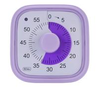 Temporizador Visual para niños, temporizadores de Cuenta Regresiva de 60 Minutos para la Cocina de la Oficina del Aula con operación silenciosa, Temporizador de niños para enseñar (Púrpura)