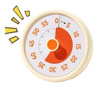 Temporizador visual, reloj de cuenta atrás arco iris de 60 minutos, 4,06 x 4,06 x 1,77 pulgadas, temporizador de programación de alarma, Toddler Kids Adults for Brushing Homeschool Gym Workout Task