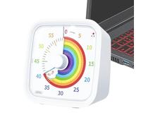 Temporizador Visual: Reloj de Cuenta Regresiva de 60 Minutos con Estuche Protector | Temporizador de Cocina Rainbow Disk para Profesores de Cocina, Estudiantes, niños, Aula, Oficina, reunión en casa