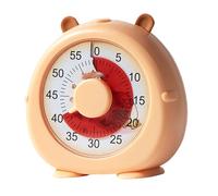 Temporizador Visual, Reloj mecánico de Cuenta Regresiva con Esfera Extragrande y Vidrio Resistente a roturas for el Aprendizaje estudiantil la gestión del Tiempo Temporizador portátil(Light Brown)