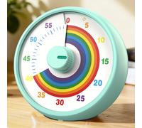 Temporizador Visual Silencioso de - Multi- para Aula/Oficina/Cocina, Temporizador de Escritorio con Color , de Estrella y Dial de Color Sólido, Múltiples Estilos Opcionales, Herramienta de Gestión del