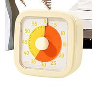 Temporizador visual silencioso, herramienta de cuenta regresiva de 60 minutos, pantalla brillante con fácil, cuerpo con diseño compacto, construcción ligera, herramienta de gestión del tiempo para