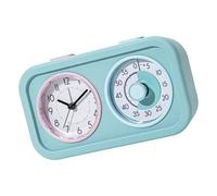 Temporizador visual silencioso multifuncional con doble pantalla, reloj despertador, herramienta de gestión del tiempo para cocinar y estudiar, funciona con pilas, temporizador visual de doble