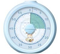 Temporizador visual silencioso para niños, reloj de cuenta regresiva con alarma y botón de parada para enfoque de aprendizaje, material plástico ABS, rosa (D)