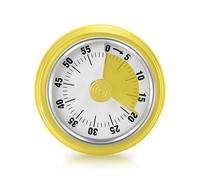 Temporizador Visual, Temporizador de Cocina Regresiva de 60 Minutos con Base Magnética, Mecánico No Necesita Pilas, Timbre de Alerta, para Niños y Adultos, Estudiar/Trabajar/Cocinar (Amarillo)