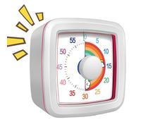 Temporizador Visual | Temporizador mecánico de cuenta regresiva - Reloj mecánico de gestión del tiempo en el aula Herramientas de enseñanza para uso en oficinas Reuniones Lectura Cocina Hogar Cocina Y