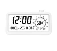 Temporizador visual y reloj despertador para estudiantes que desarrollan habilidades de gestión del tiempo con diseño de eficiencia energética (blanco)