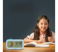 Temporizador Visual y Reloj Digital para gestión del Tiempo - Cuenta Regresiva y progresiva de 60 Minutos con Pantalla LCD - Alarma alimentada por batería con visualización (Azul)