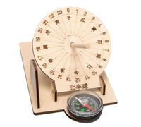 Temporizadores Antiguos de Madera del Reloj Solar, Juguetes de producción de tecnología de Reloj Solar - Modelo de Reloj Solar Interactivo de Aprendizaje práctico - Temporizadores Antiguos Que