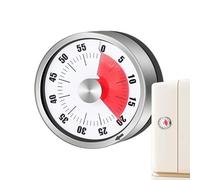 temporizadores de cocina magnéticos - Temporizador de cocina mecánico visual | Herramienta de gestión del tiempo con alarma sonora fuerte y magnética: para preparación de comidas, gestión de gimnasio,