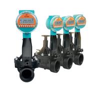 Temporizadores de válvula solenoide de riego inteligente for jardín, impermeables, ahorro de energía, sensor de lluvia, controlador de riego automático solar(1 Incn-Solar)