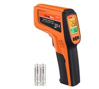 TempPro TP450 Pistola temperatura láser dual, termómetro infrarrojo digital | pistola de temperatura de emisividad ajustable -50 ℃ a 1022 ℃ (no para humanos)(Anteriormente ThermoPro)