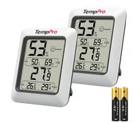ThermoPro TP50 - Termómetro digital para interiores (termómetro de ambiente e indicador de humedad, con monitor de humedad y temperatura, 2 unidades)