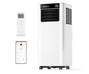 Temprium Aire Acondicionado Portátil 9000 BTU, Climatizador 3 en 1, Kit Ventana Incluido, Control App/Mando, Silencioso <48 dB, Temporizador 24 H, Hasta 25 m²