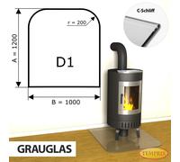 Temprix Placa Base De Horno 120 x100cm Vidrio Grauglas ESG