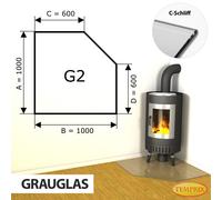 Temprix Placa Base Horno 100x100 cm ESG Vidrio Gris Antichispas Ofen G2