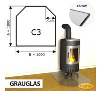 Estufa Cristal Placa Inferior Chapa de Protección Chispa Plancha Vidrio Horno