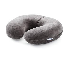 TEMPUR Almohada de Viaje Transit, 30 x 28 x 8 cm, Antracita | Cómoda almohada cervical de material viscoelástico TEMPUR, ideal para viajar en autobús, tren, coche o avión.