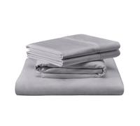 TEMPUR Luxe - Juego de sábanas de algodón Egipcio, Color Gris frío, tamaño King