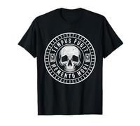 Tempus Fugit Camisa Memento Mori Frase Latina Calavera Estoico Camiseta