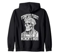 Tempus Fugit Memento Mori Estoico Emperador Romano Cráneo Estoicismo Sudadera con Capucha
