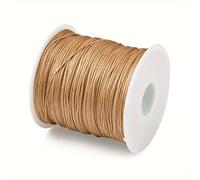 TEMU 1 - 109 Yardas de Cordón de Nylon Dorado Premium, 0.8mm de Grosor - Ideal para Principiantes en la de Joyas & Artesanías Decorativas, Duradero y No Elástico, Cuentas Espaciadoras para la de Joyas