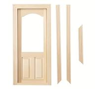 TEMU 1:12 Casa de Muñecas CASA DE MUÑECAS Mini Puerta y Ventana Puerta Cuadrada con de Aula Utilice "Muñecas Coleccionables"