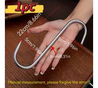 TEMU 1/2/25/50pcs Ganchos Multifuncionales de Acero Inoxidable - Diseño para fácil instalación y durabilidad, con ganchos . Ideales para organización/reutilización en decoración del hogar