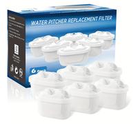 TEMU 1/2/3/6 piezas, Filtro de los BRITA, compatible con Brita Maxtra/, Maxtra+, Mavea, jug Pitcher, reemplazo de , reduce y las impurezas.