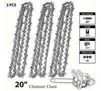 TEMU 1/2/3pcs Cadena de motosierra de 20 pulgadas, paso de 325", calibre de -.058", 76 eslabones de accionamiento, compatible con 53543, 52209, 8901, 8902, Oregon 21LPX076G, Stihl y más