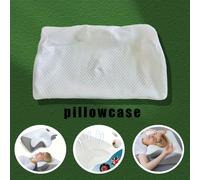 TEMU 1/2/4 fundas de almohada cervicales con forma de - 100% poliéster, lavables a máquina, cierre de cremallera, diseño ergonómico para soporte de cuello, ideal para dormir y regalos de vacaciones