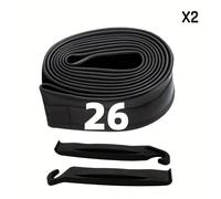 TEMU 1/2/4 piezas Cámara de para bicicleta con válvula Schrader 16/20/24/26X1.75/2.125, piezas de repuesto para neumáticos de ciclismo, para bicicletas de carretera y gravel