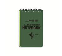 TEMU 1/2/5pcs Cuaderno Táctico - Cuaderno de Bolsillo con Cubierta para Todo de Piedra, Páginas Rayadas y de Malla, 3"x5" para Camping, Diario al () - Adecuado para , EDC