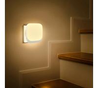 TEMU 1/2 Luces Nocturnas Enchufables de , Luces Nocturnas de Pared Enchufables, Luces Nocturnas LED con Sensor de a , Adecuadas para Ajuste de de Tres Niveles en Dormitorios, Pasillos, Cocinas y Baños