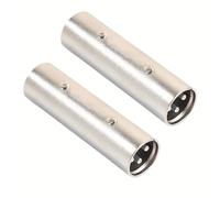 TEMU 1/2 piezas Adaptador XLR a XLR , Adaptador a y hembra a hembra XLR a y hembra, Plata