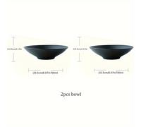 TEMU 1/2 piezas de Cuenco Cerámico Mate para Ensaladas, Frutas y Comida - Cuencos para Sopa, Pastas y Tapas